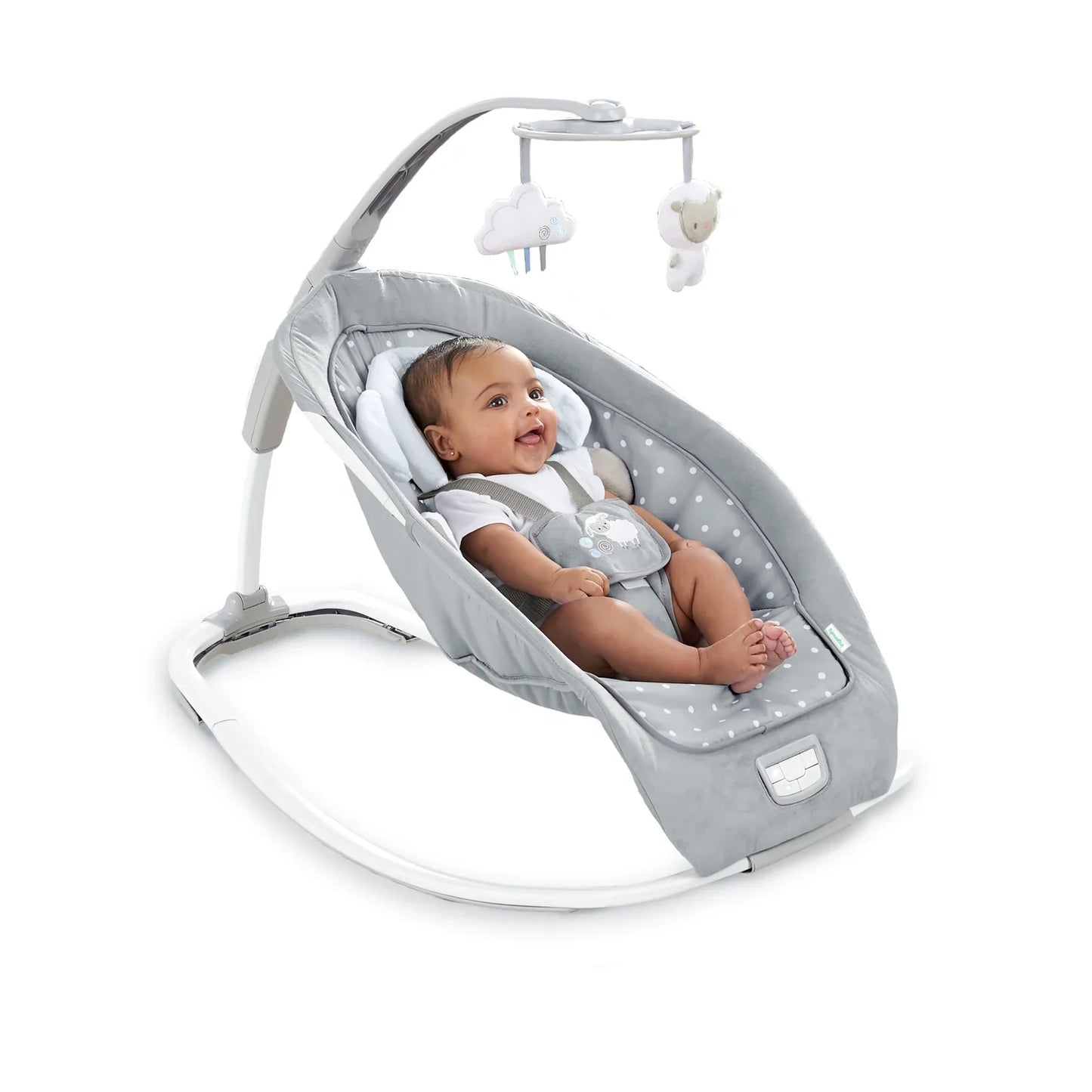 Ingenuity Infant to Toddler Rocker and Baby Bouncer Seat, Cuddle Lamb
